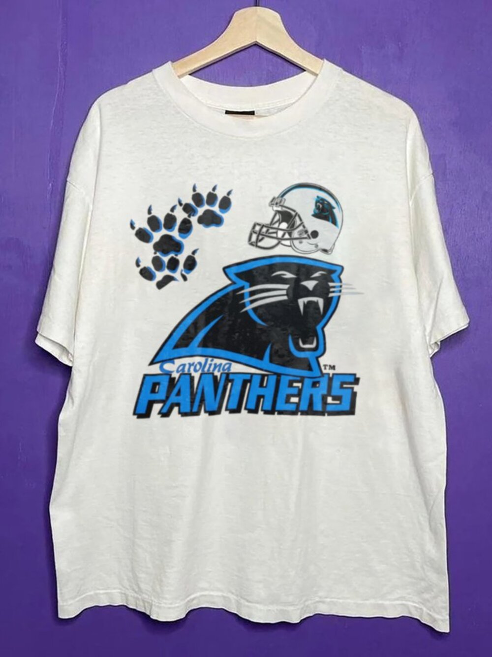 Vintage 90s Carolina Panthers Crewneck Shirt, Carolina Football NFL Shirt Tee